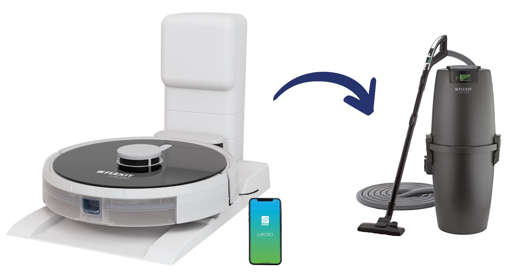 Robot vacuum connected to central vacuum deals