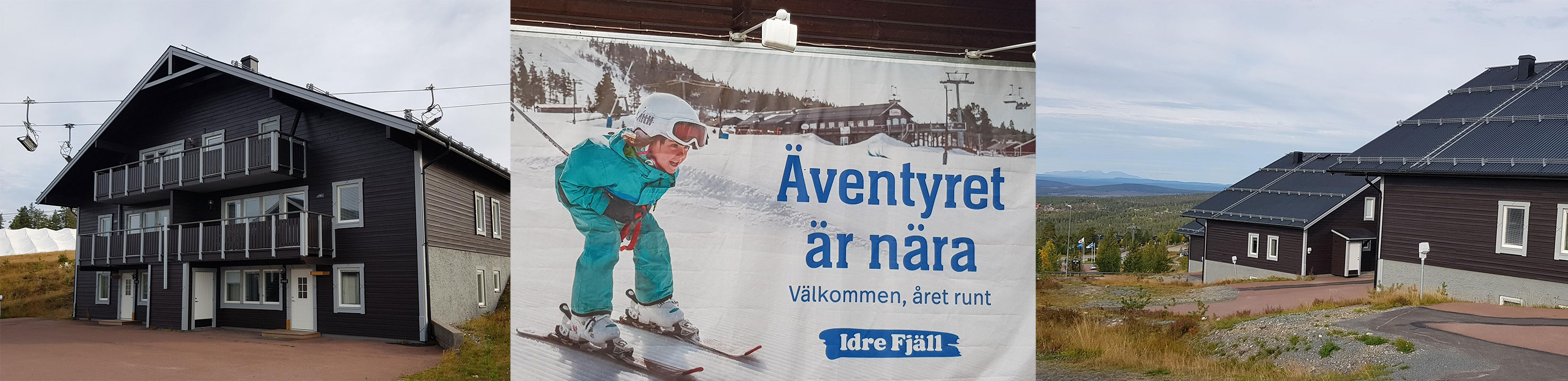 Stugorna ligger i nära anslutning till en av sittliftarna i Idre Fjäll.